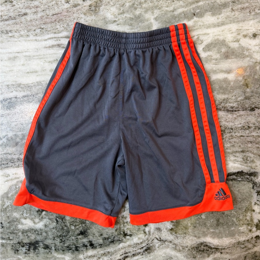 Adidas Kids Gray and Orange Shorts